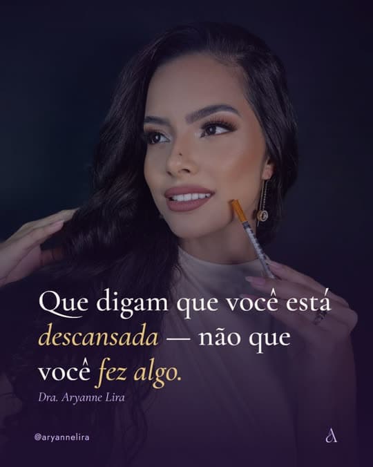 Arte produzida para a Dra. Aryanne Lira